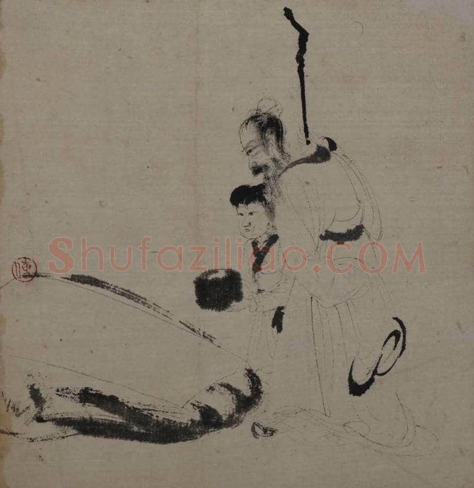 傅抱石《人物册页》图赏 | 著名国画欣赏