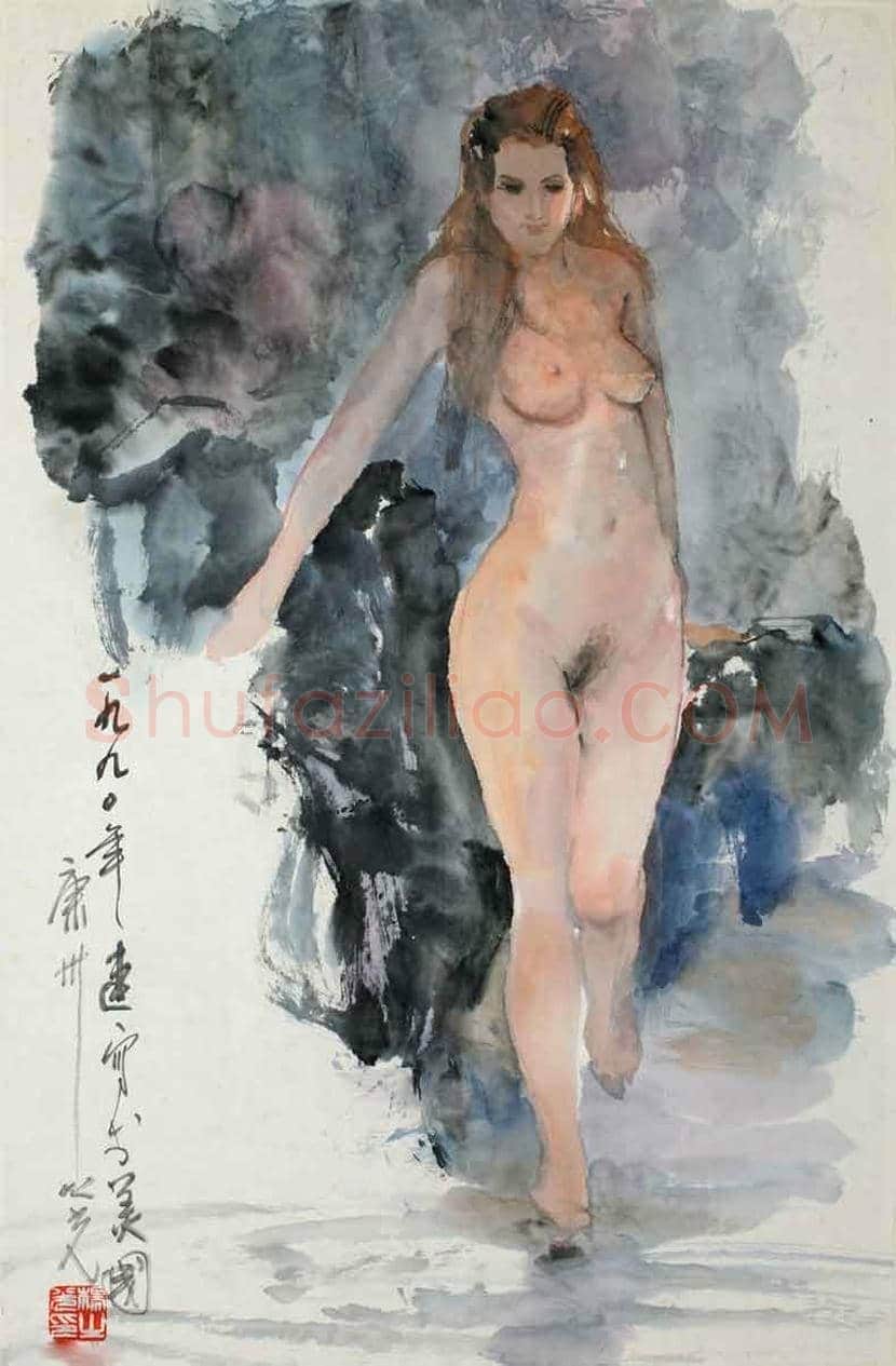 杨之光《女人体写生》,当代没骨人体第一人 | 书画资料