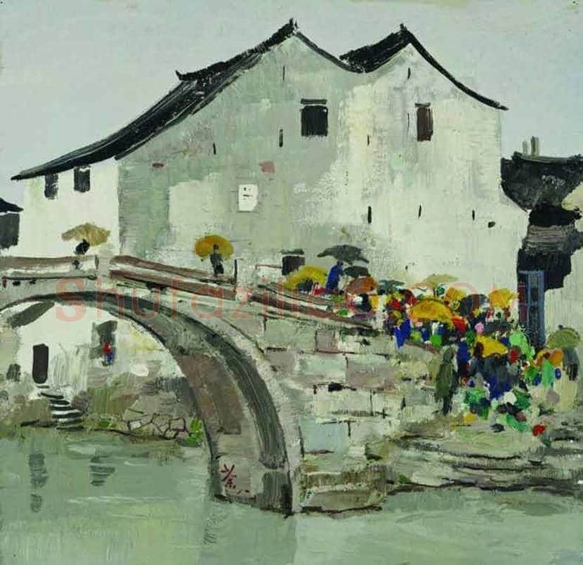 傅抱石等国画名家画里的「雨声」 | 书画常识