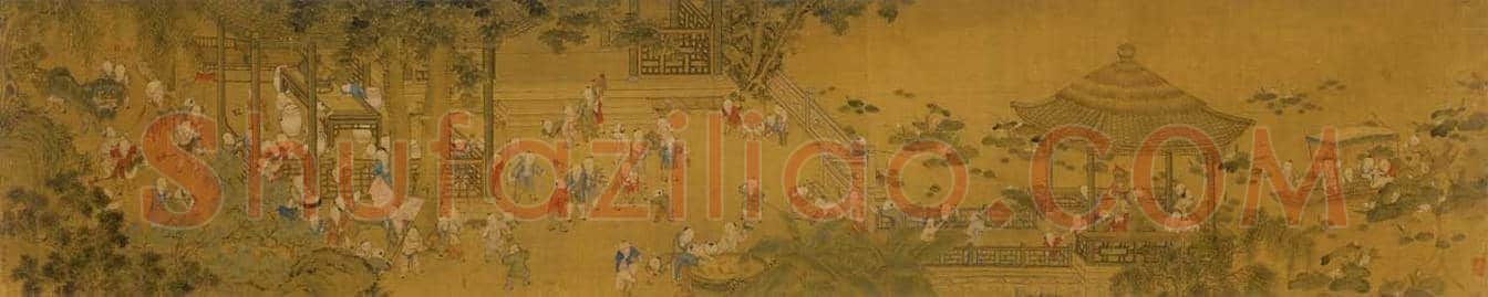冷枚《百子图》图赏 | 著名国画欣赏