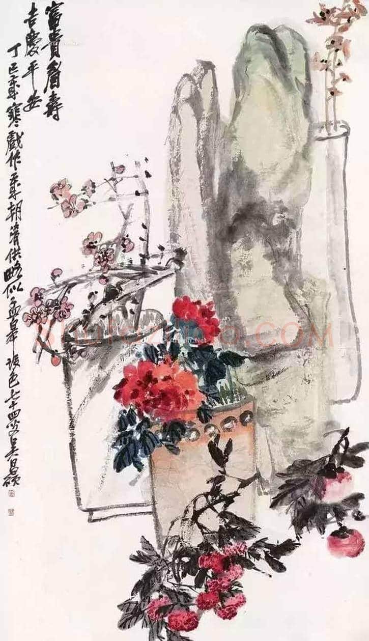 史上最全《岁朝清供图》:潘天寿、张大千、梅兰芳等 | 书画学堂