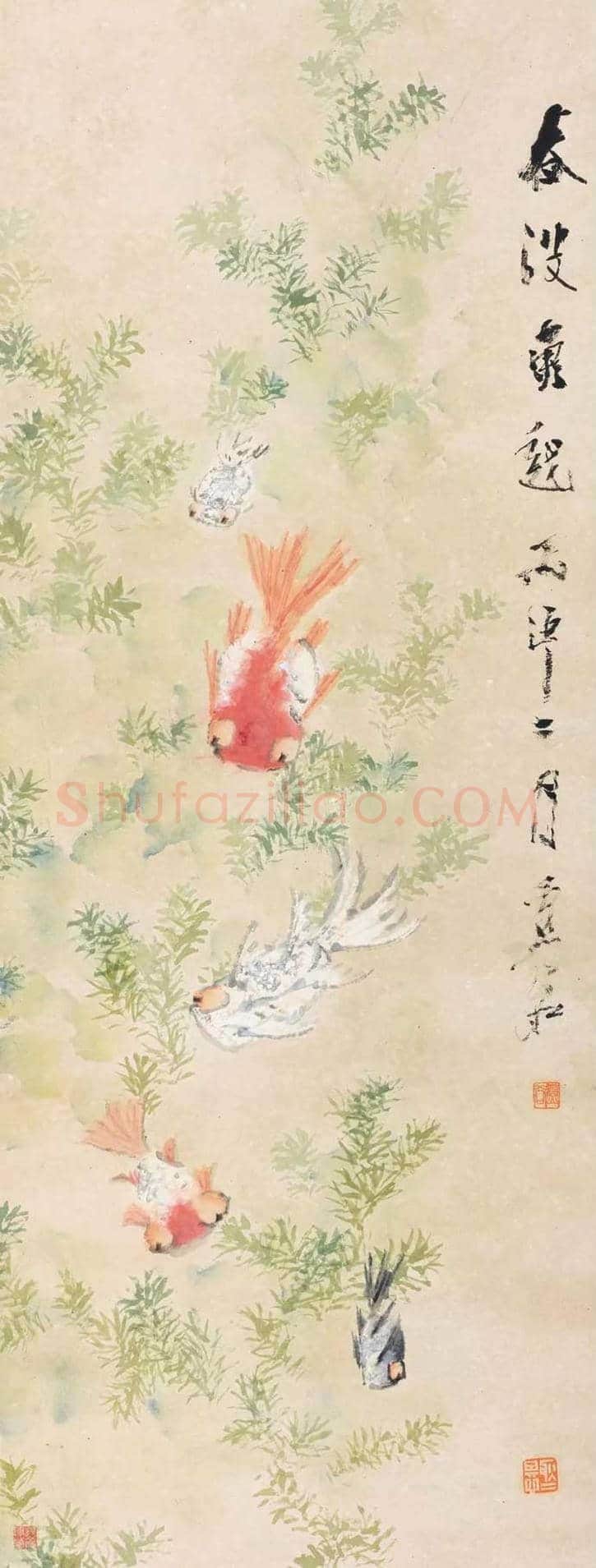 虚谷笔下的松鼠和金鱼欣赏 | 书画科普
