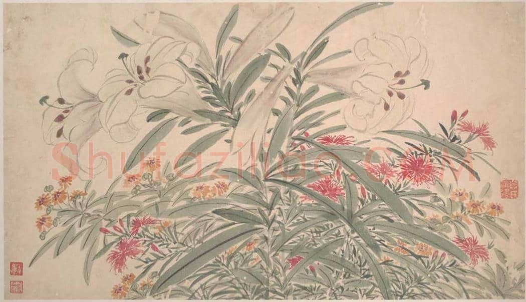 陈淳《花卉图》高清大图欣赏 | 书画常识