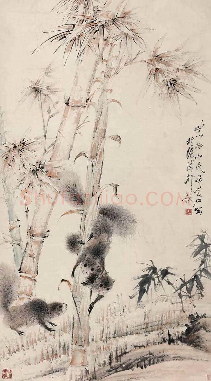 虚谷笔下的松鼠和金鱼欣赏 | 书画科普