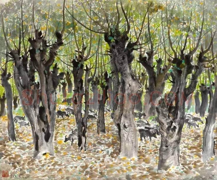 吴冠中百年诞辰收藏大展部分作品欣赏 | 书画科普