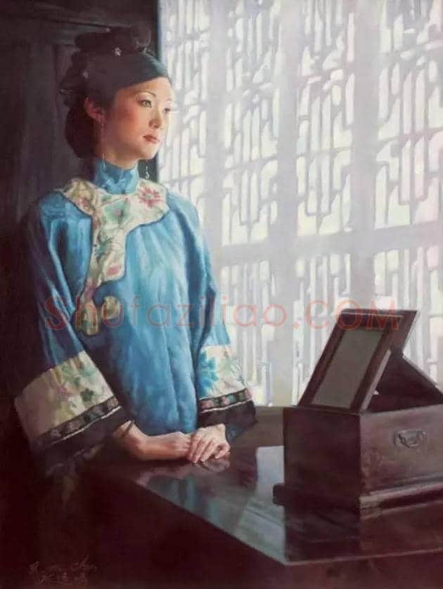 陈逸鸣笔下的女人,也极具东方神韵! | 书画资料