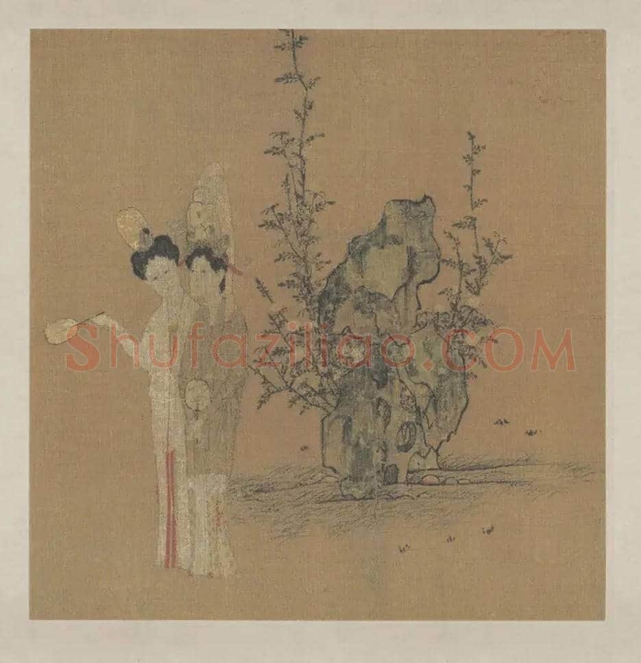 钱选《招凉仕女图》欣赏 | 书画资料