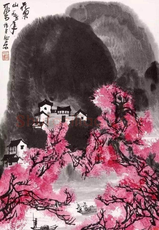 李可染笔下的春色图 | 书画资料