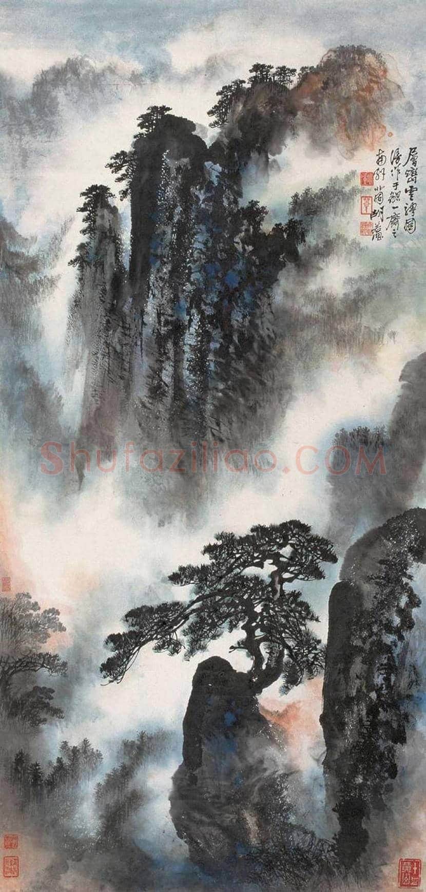 胡若思山水画拍卖价格及欣赏 | 书画学堂