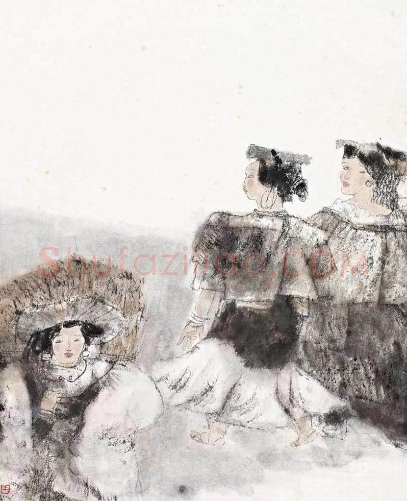 周思聪人物画作品欣赏 | 书画讲解