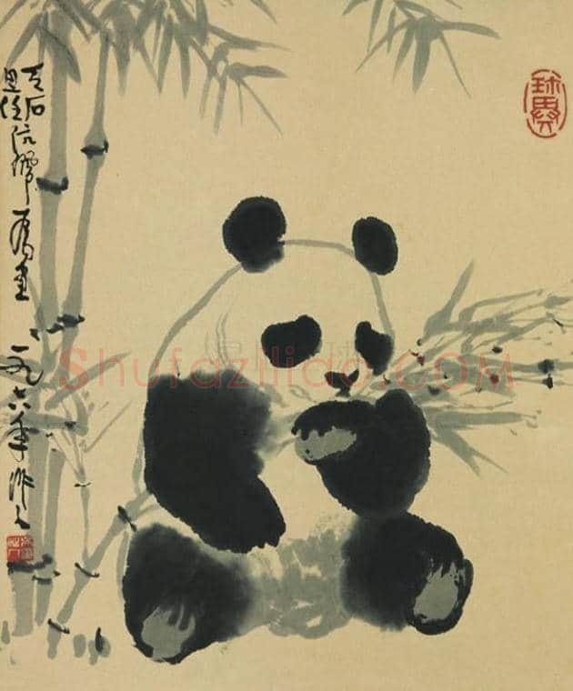 吴作人的熊猫图欣赏 | 书画科普