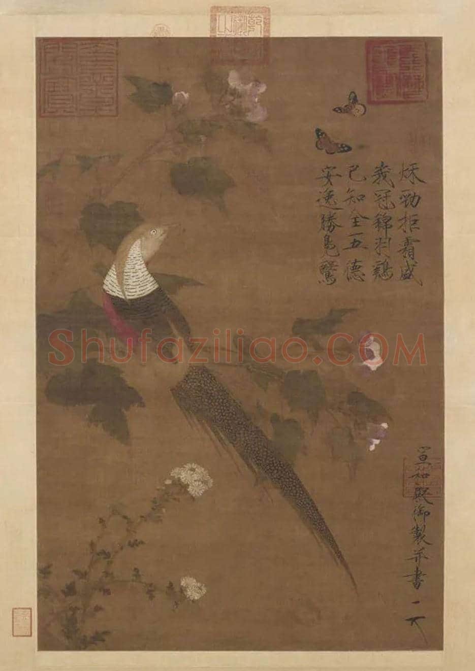 赵佶《芙蓉锦鸡图》欣赏 | 书画百科