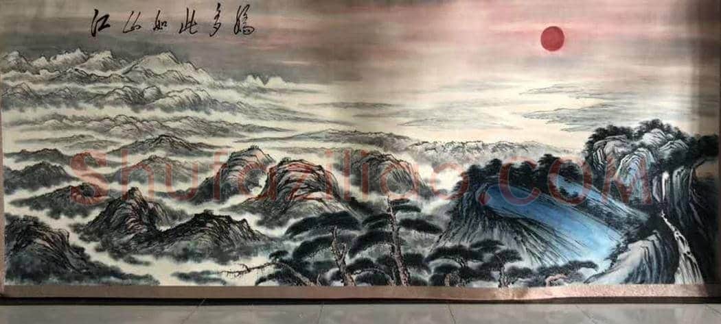 傅抱石关山月合绘《江山如此多娇》，国之瑰宝 | 国画赏析