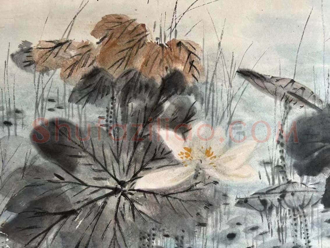 稀世极品——启功《荷塘清趣》 | 国画赏析