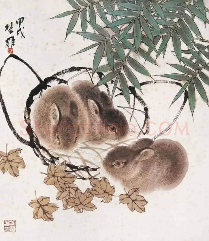 方楚雄工笔动物欣赏,很有乡土气息 | 书画资料
