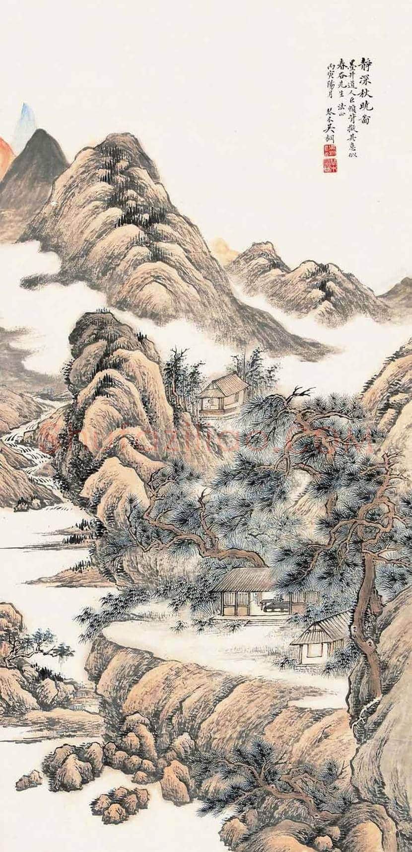 吴琴木山水画作品欣赏 | 书画讲解