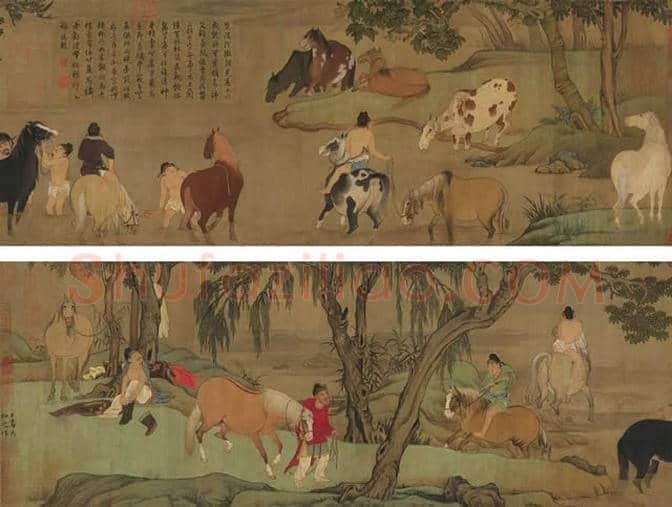 赵孟頫及其代表作《浴马图》 | 书画文摘