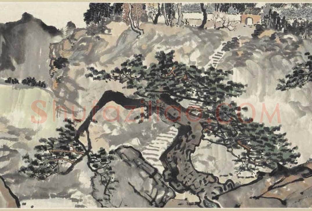徐悲鸿手卷《春山驴背图》欣赏 | 书画百科