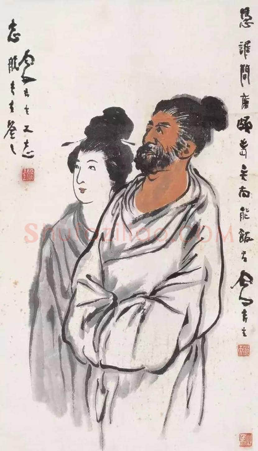 吕凤子人物画作品欣赏 | 书画百科