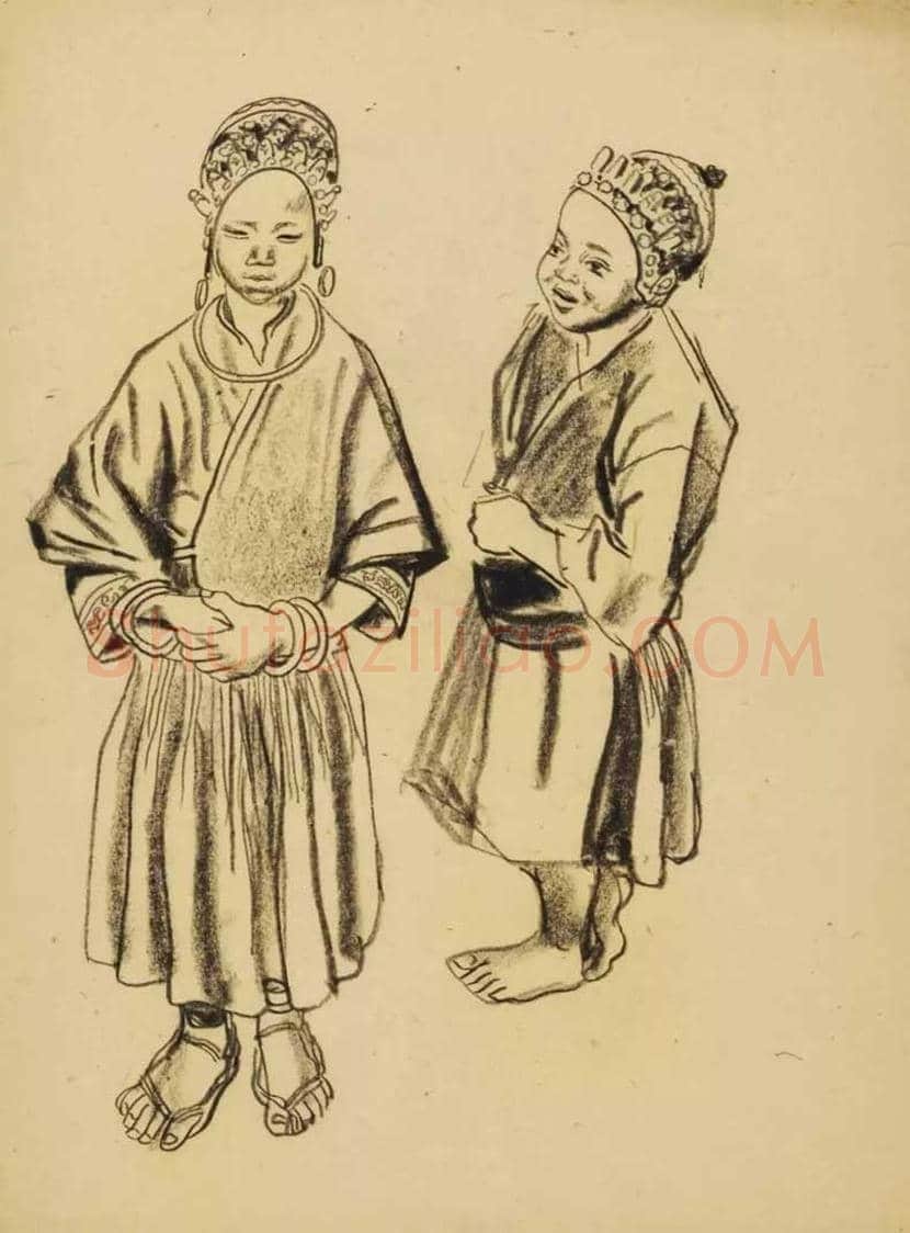 叶浅予速写欣赏 | 书画文摘