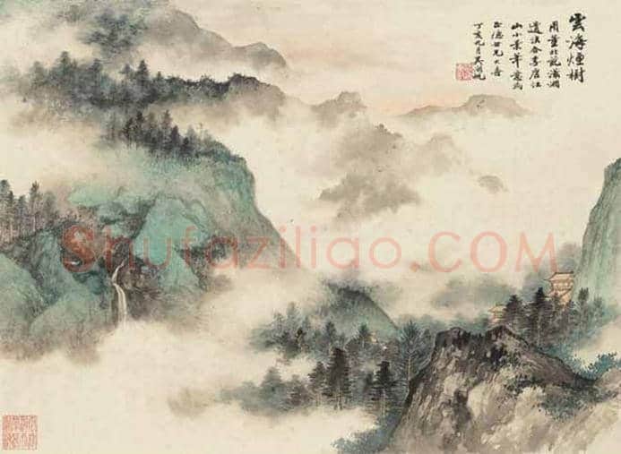 吴湖帆山水画,雅腴灵秀、清韵缜丽 | 书画文摘