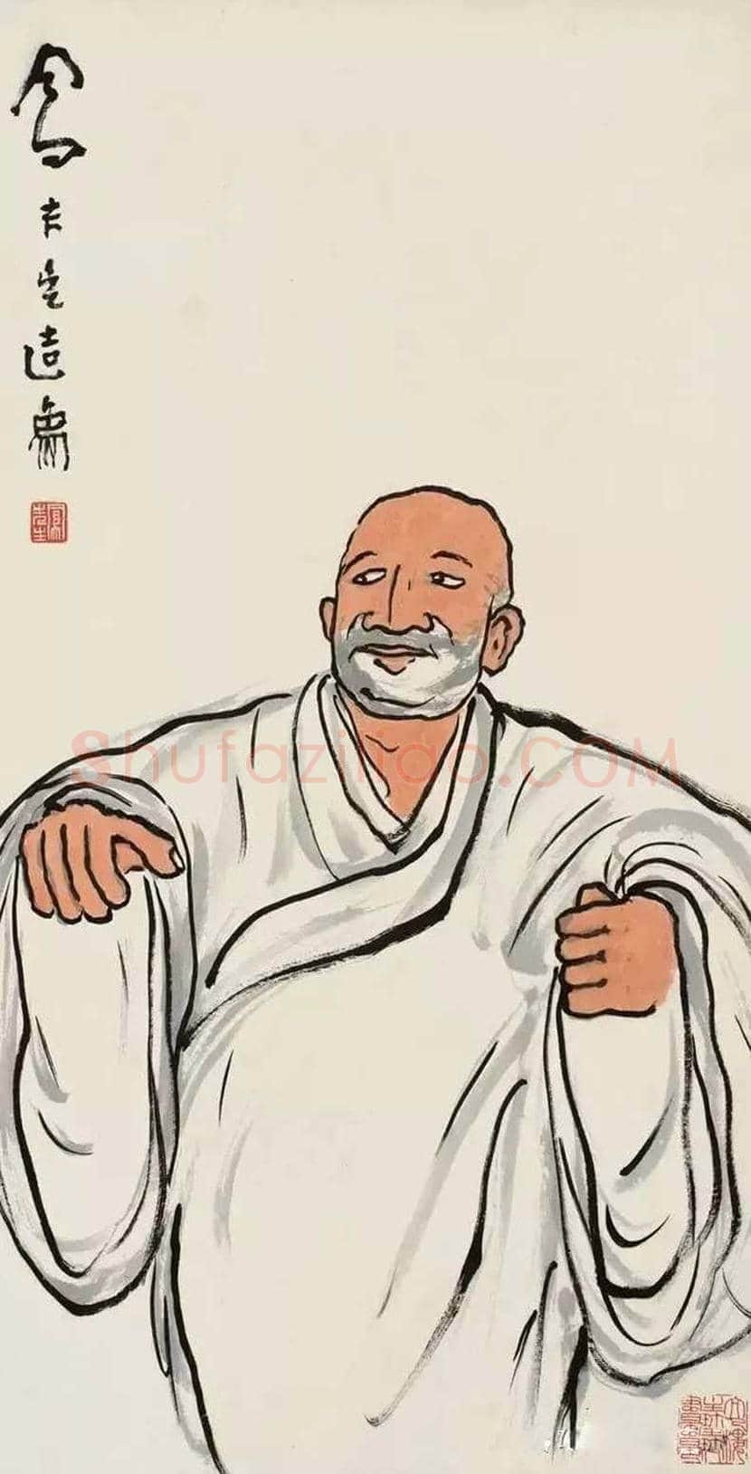 吕凤子人物画作品欣赏 | 书画百科