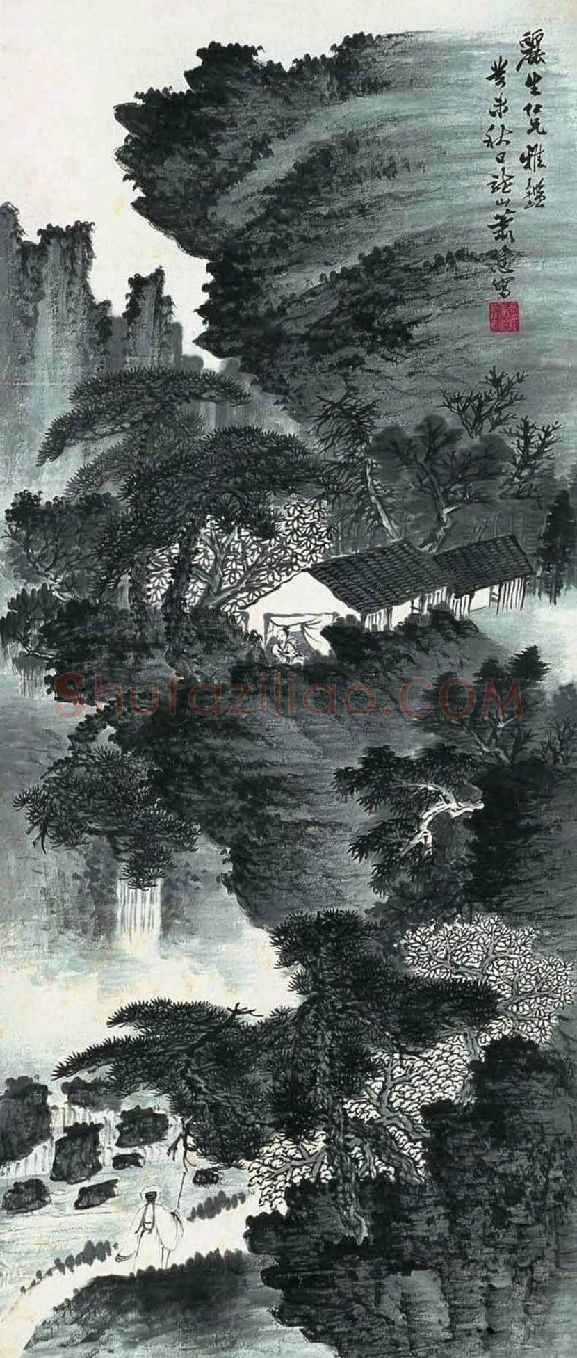 萧谦中山水画欣赏 | 书画学堂