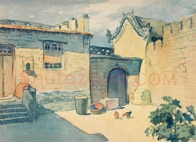中央美院院长古元水彩画欣赏 | 书画知识