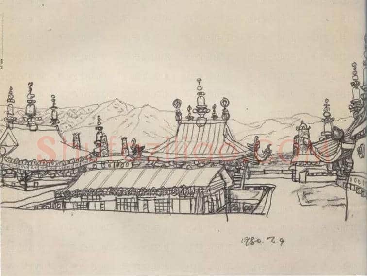 陈丹青的西藏速写欣赏 | 书画学堂