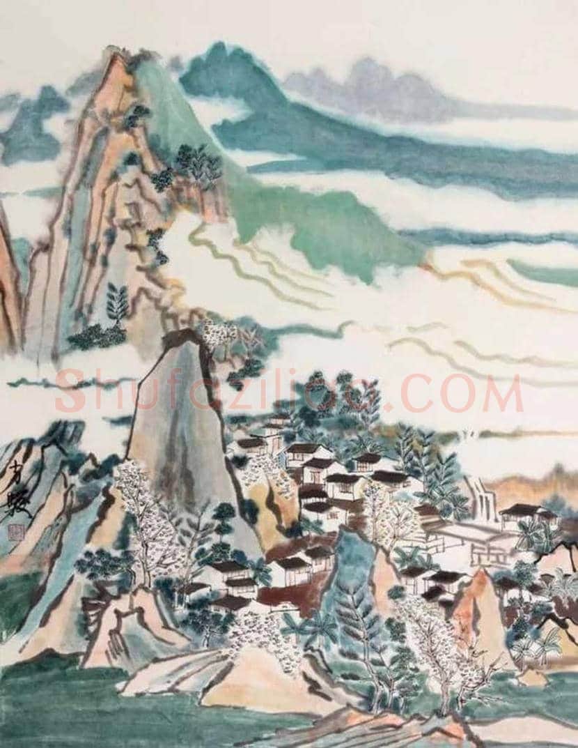 方骏山水画作品欣赏 | 书画常识
