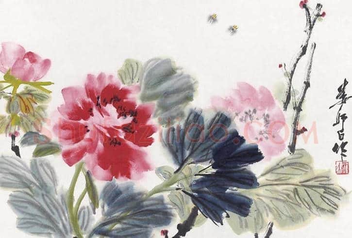娄师白牡丹作品欣赏 | 书画学堂