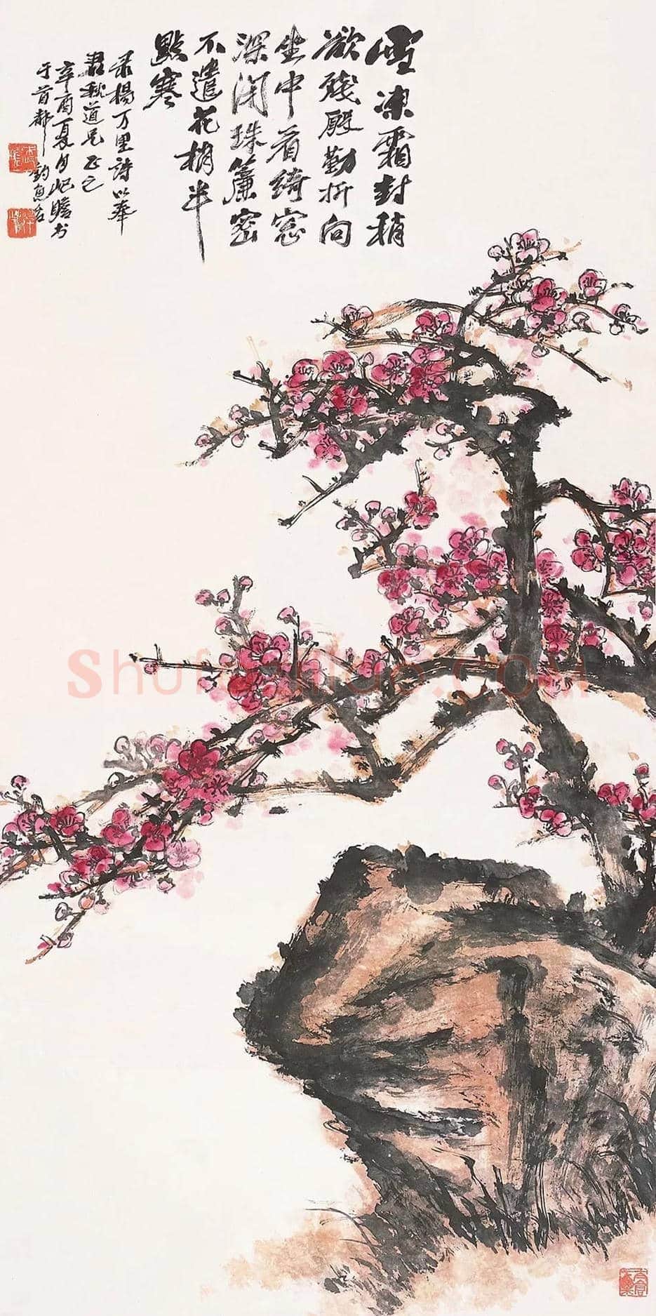 朱屺瞻梅花作品欣赏 | 书画百科