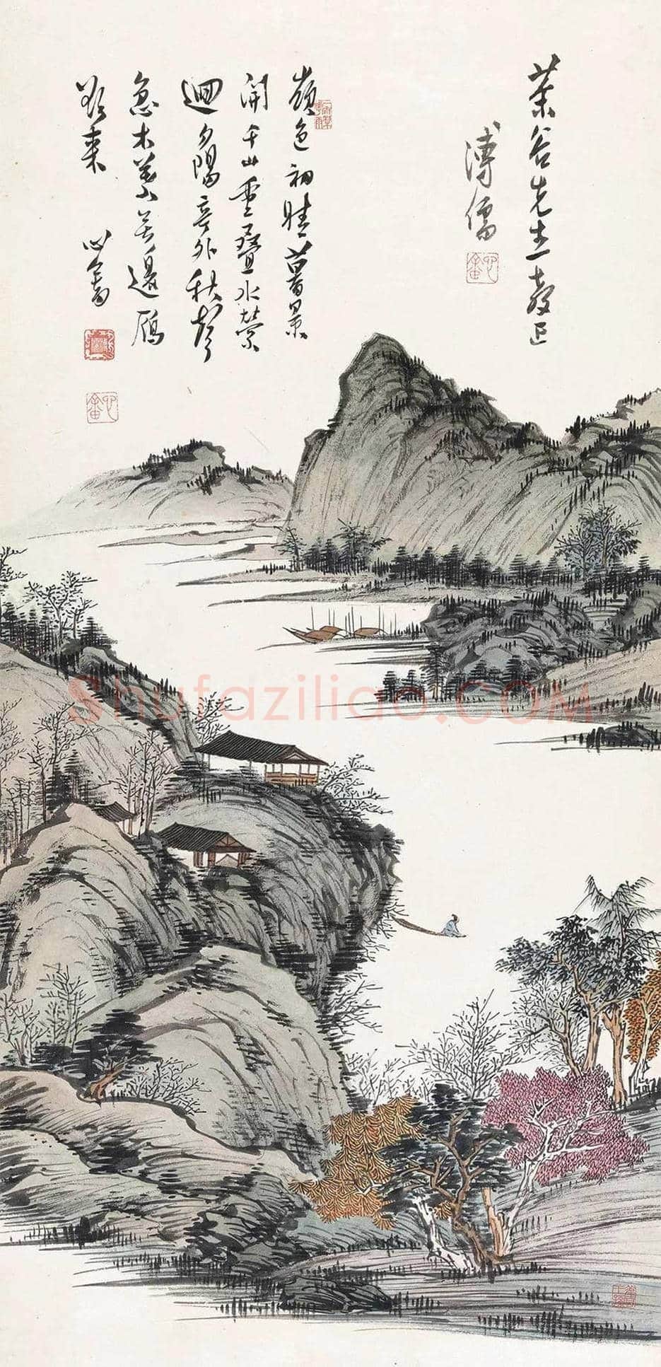 溥儒山水画欣赏 | 书画百科