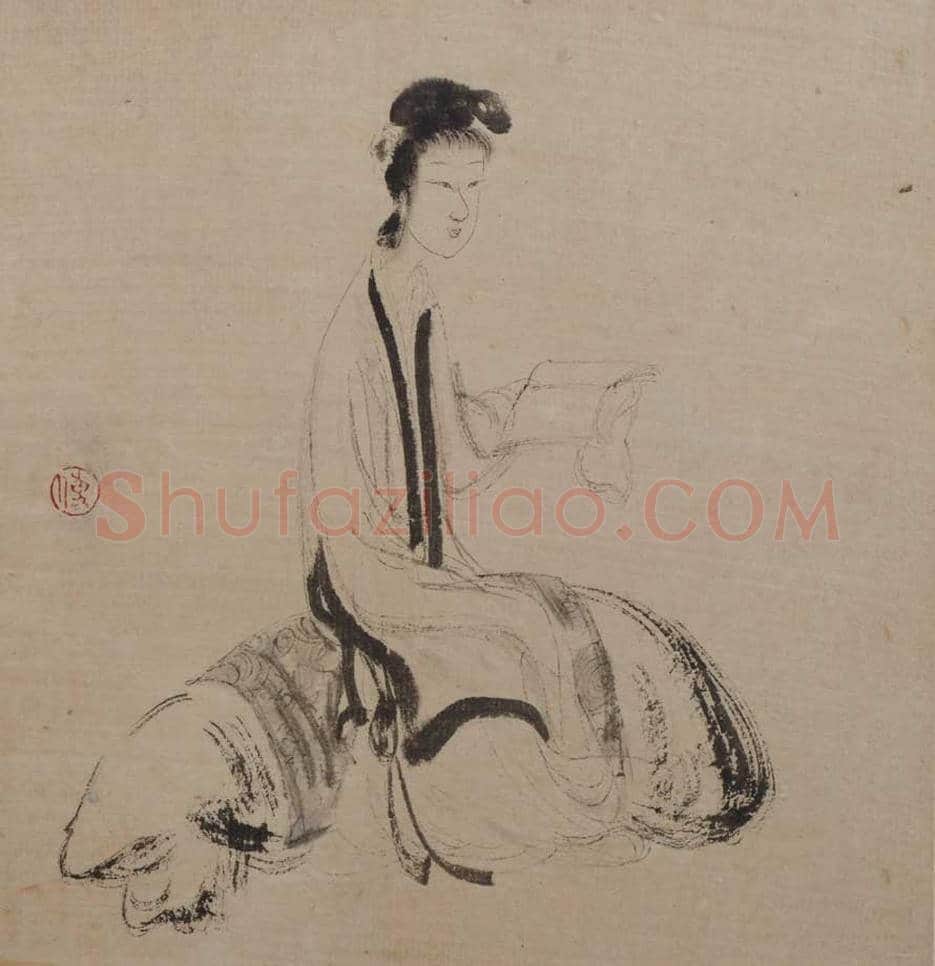 傅抱石《人物册页》图赏 | 著名国画欣赏