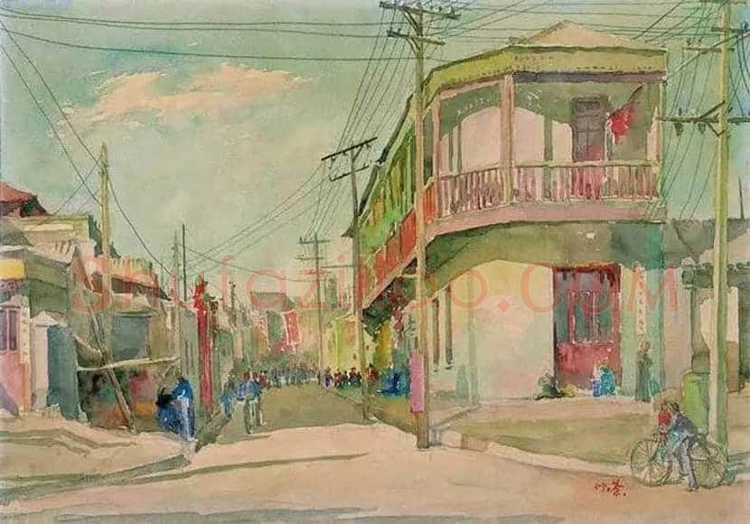吴冠中水彩画作品欣赏 | 书画文摘