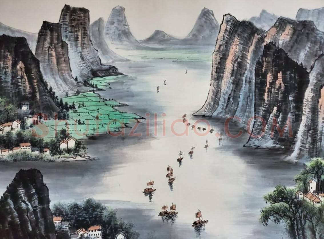 天下第一景——李可染《漓江山水甲天下》 | 国画作品