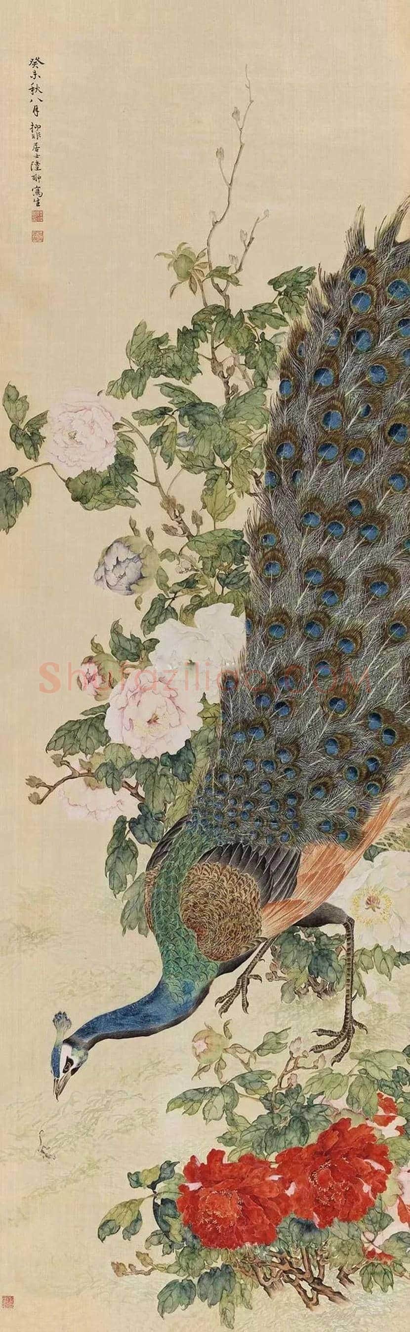 陆抑非牡丹作品欣赏 | 书画科普