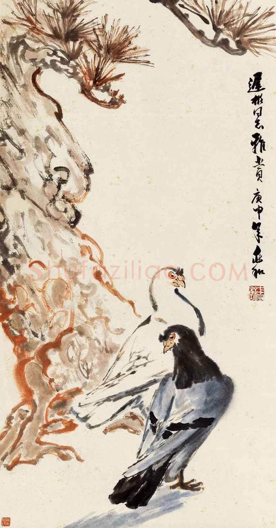 蒋兆和花鸟画作品欣赏 | 书画科普