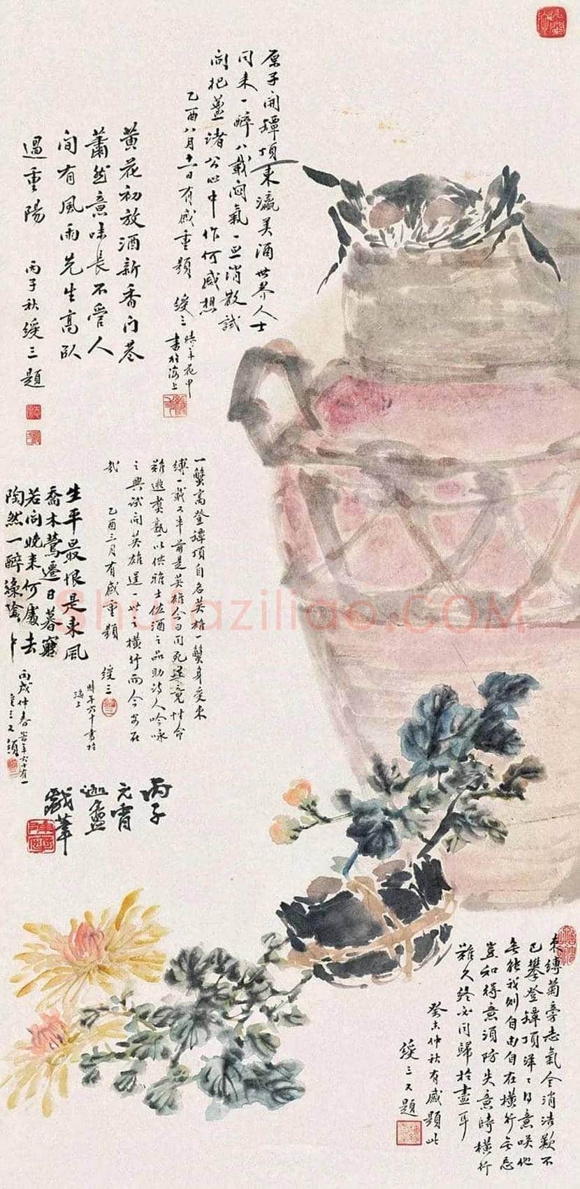陈摩作品欣赏 | 书画资料