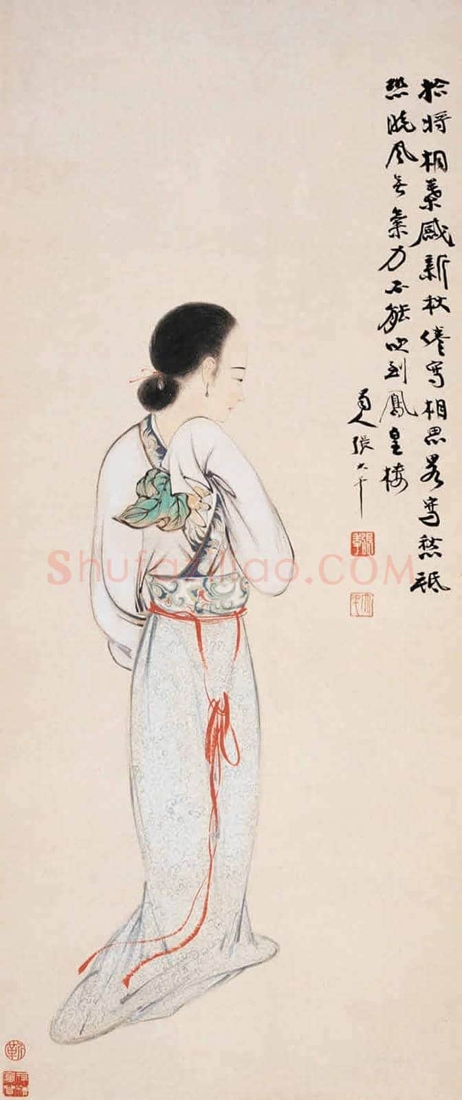 画坛巨匠张大千:创作数百幅《仕女图》 | 书画常识