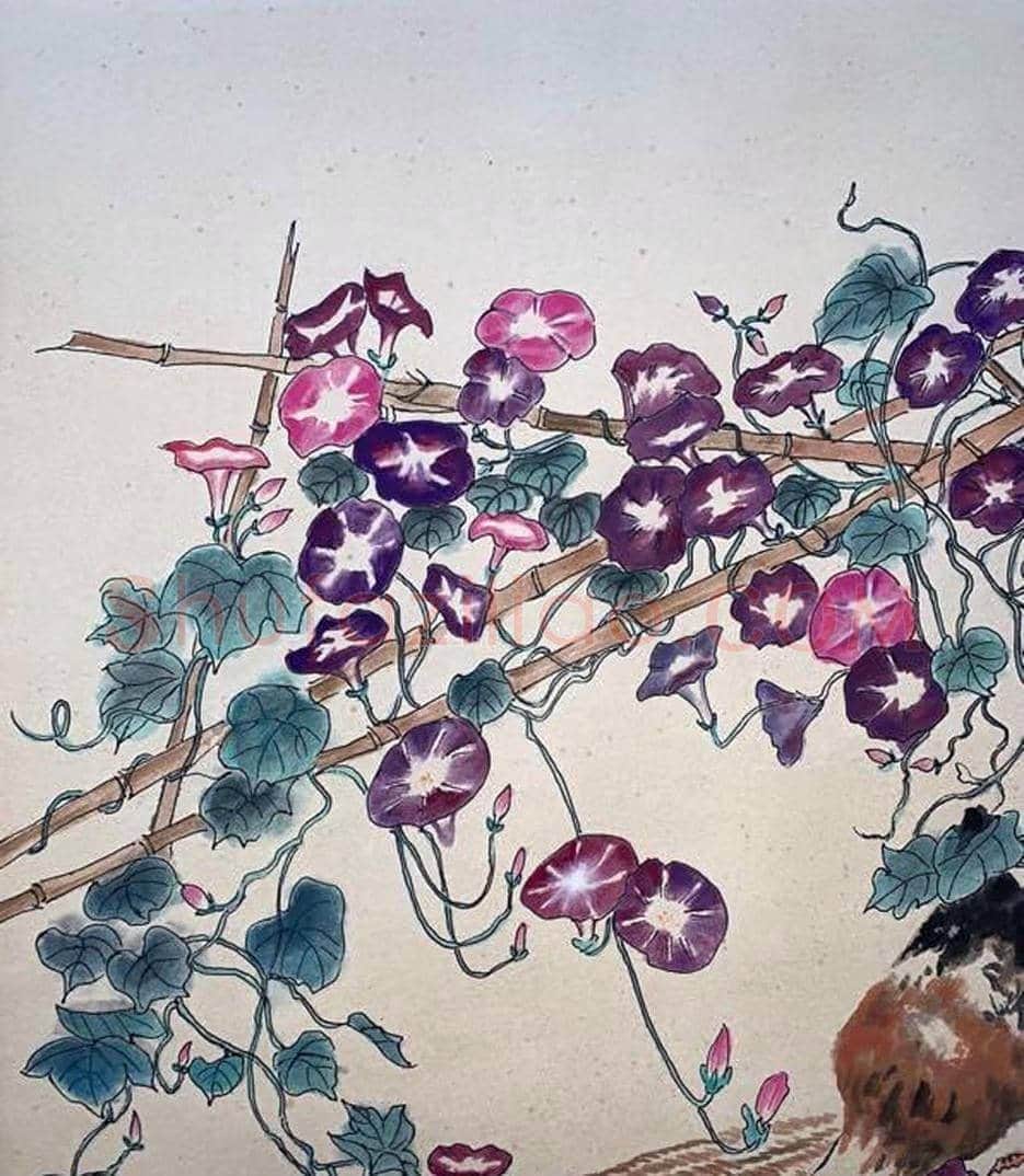 陆俨少人物画《少先队员》，珍品首现！ | 国画作品