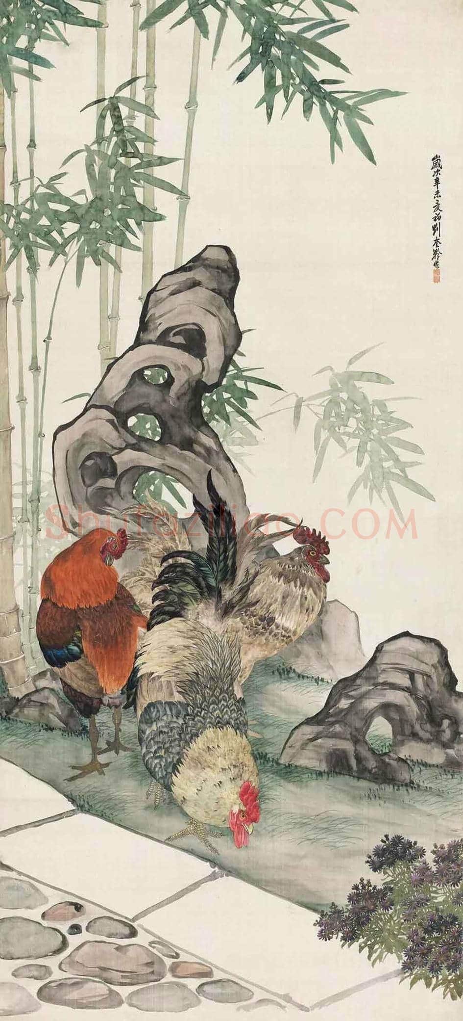 名家笔下的大吉图欣赏 | 书画资料