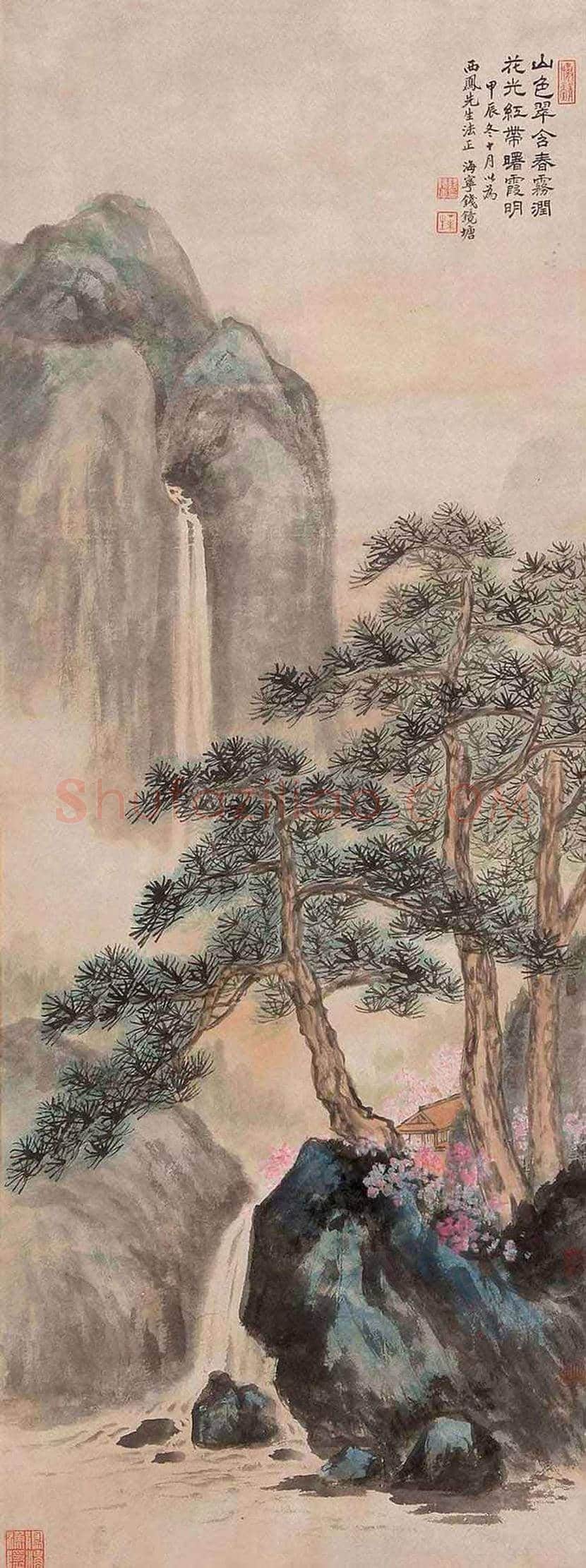 钱镜塘山水画作品欣赏 | 书画文摘