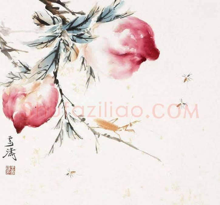 这二十位名家画的寿桃，精彩纷呈！ | 书画资料