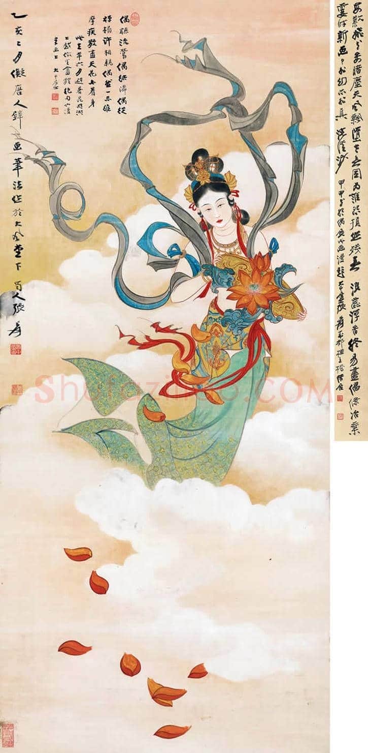 2018春拍张大千超千万的作品 | 书画百科