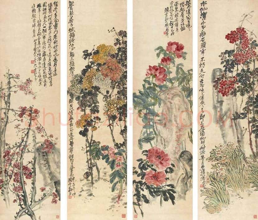 赵云壑花鸟画欣赏 | 书画资料