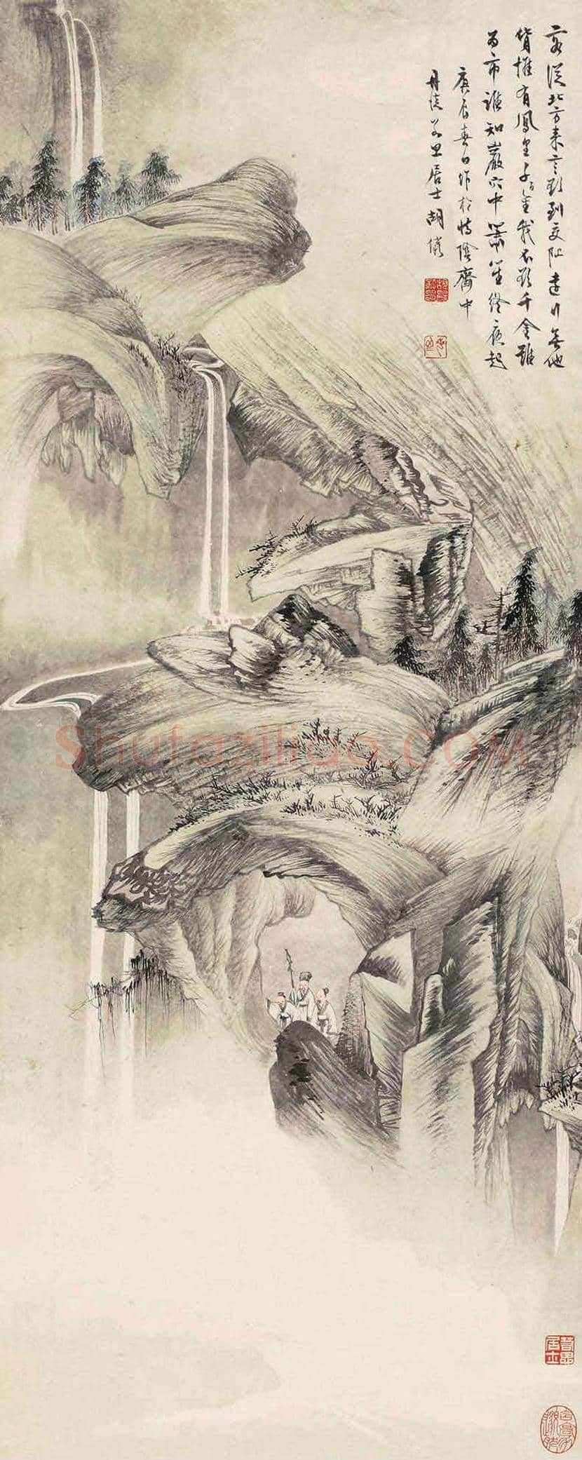 胡若思山水画拍卖价格及欣赏 | 书画学堂
