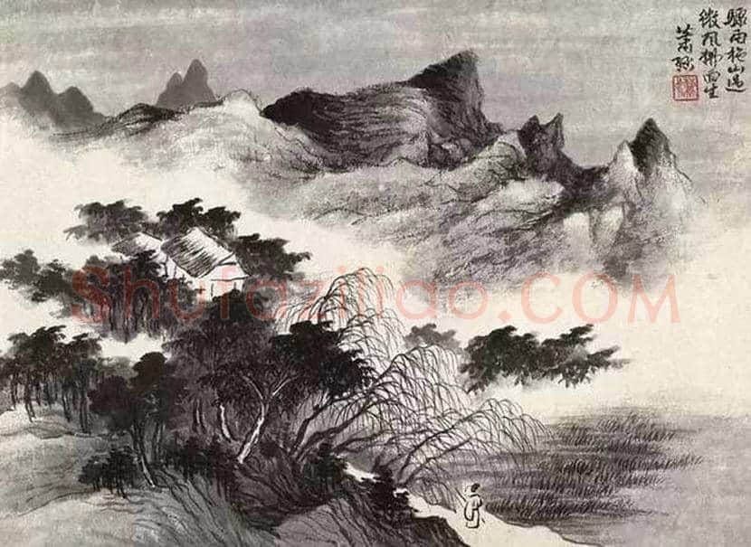 萧谦中山水画欣赏 | 书画学堂