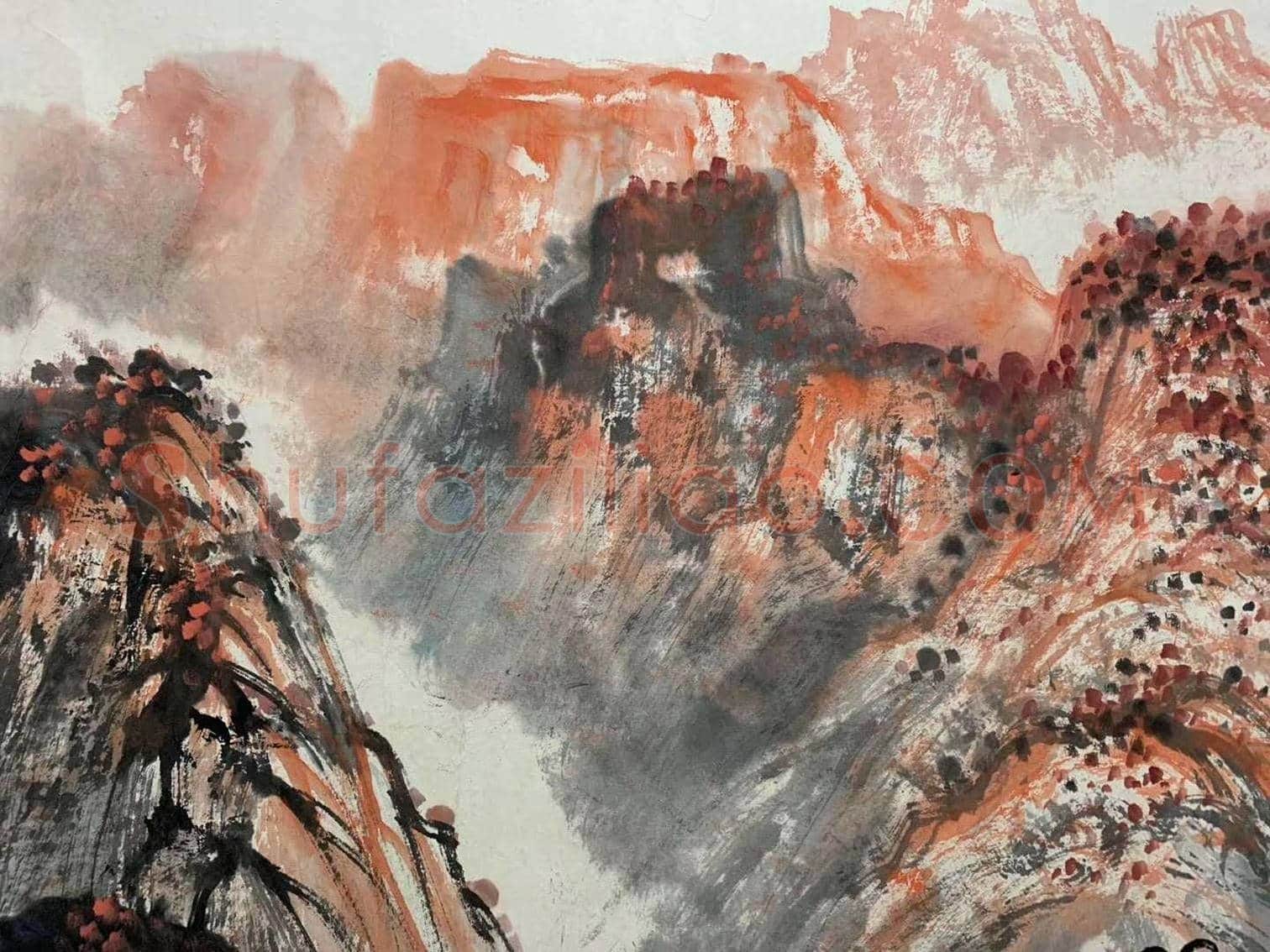 方济众《高原秋色》，精品佳构 | 国画欣赏