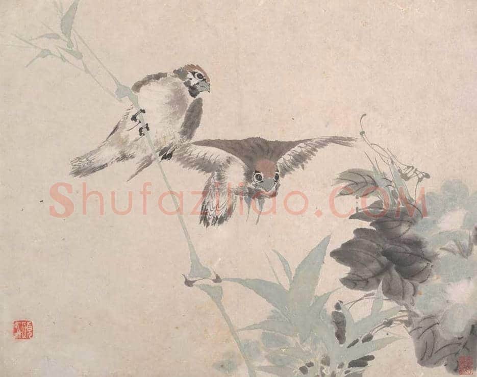 任颐花鸟蔬果册页图赏 | 著名国画鉴赏